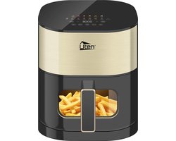 Uten Airfryer XXL 200E - Dual Blaze Technologie - Hetelucht friteuse - 5.5 liter - 14 programma's - 40ºC tot 200ºC - PFAS vrij - 2000W - Goud