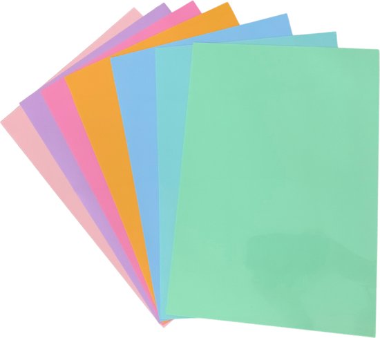 Flexfolie / Iron-on Folie Set - Pastel Lovers - Cricut Joy Formaat (Cricut, Silhouette & LOKLiK Compatible, Textielbedrukking)