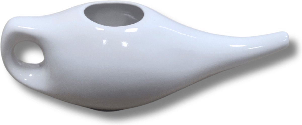 Neti Pot wit keramiek - voor neusspoeling