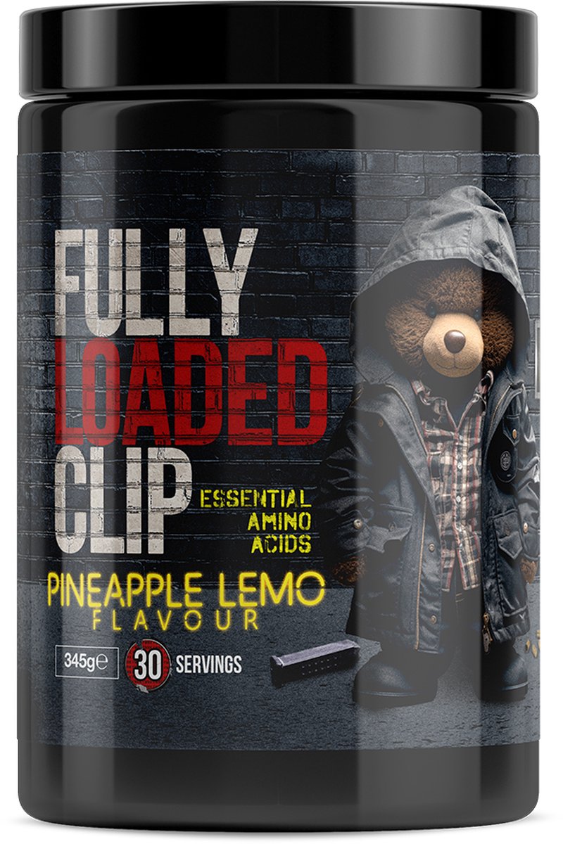 Goedkoopste Top G - Fully Loaded Clip EAA - 390g - Pineapple Lemo - Aminozuren - Essential Amino Acids - EAA - Essentiele Aminozuren - Lysine - Tryptofaan - Krachttraining - Fitness - Training - Energie - Energy - Gym