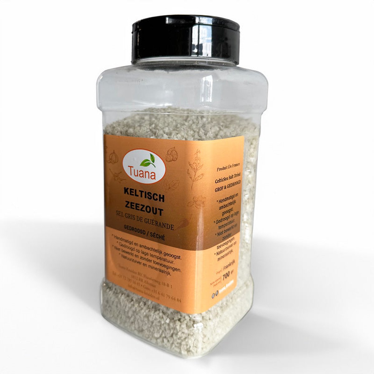 Goedkoopste Tuana Kruiden - Keltisch Zeezout 700 G - Fijn Gesneden - 700 G Strooibus - GP0115-1