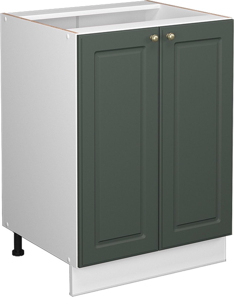 Vicco Fame-Line Keukenonderkast – 60 cm, WB Eik Groen-Goud Landhuis