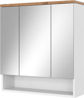 Meuble Miroir Luna Blanc Vicco 60x77 Cm Armoire Toilette Salle De Bain