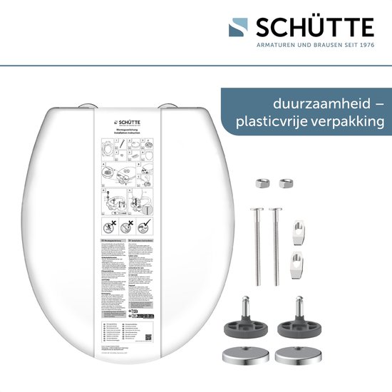 Schutte 82910 WC-bril duroplast wit met softclose