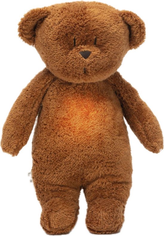 Slaapknuffel Humming Bear Caramel Moonie - 16 cm - Knuffel