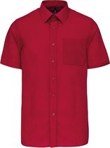 Herenoverhemd 'Ace' korte mouwen merk Kariban Rood maat XL