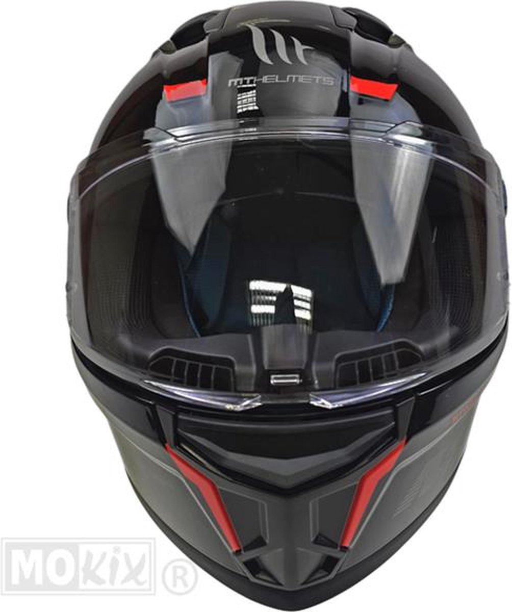 MT Stinger 2 integraalhelm glans zwart XL - Brommerhelm Motorhelm