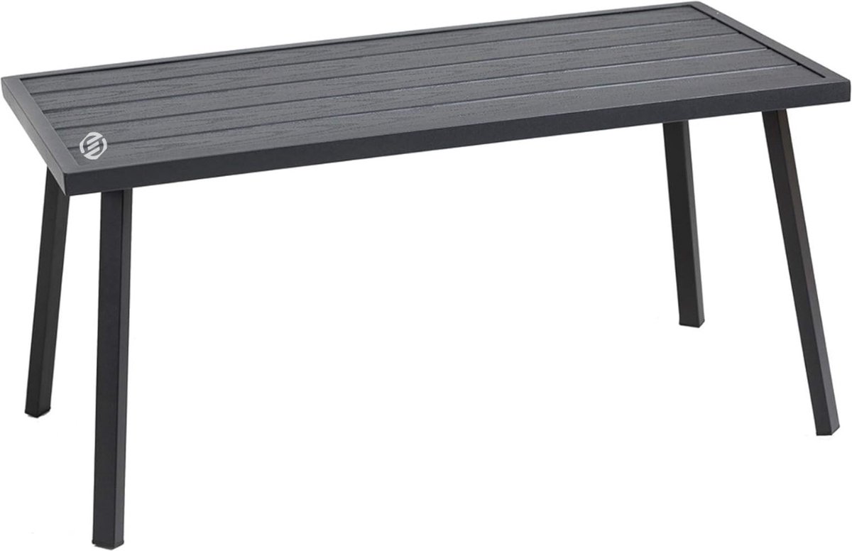 Equivera Bijzettafel Buiten - Bijzettafel Tuin - Salontafel Buiten - Salontafel Tuin - Koffietafel Buiten - Voor Binnen en Buiten - Must Have Voor Jouw Tuin! Zwart