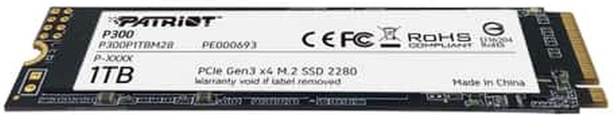Patriot P300 1 TB P300P1TBM28, PCIe 3.0 x4, M.2 2280