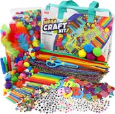 BOTC Knutselkoffer Knutselen Meisjes - Knutselset voor Knutselen Meisjes - 2000+ Delig Creatief Speelgoed voor Kinderen - Knutselkoffer - Knutselpakketten