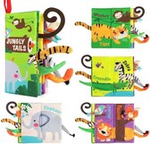 Polyester, babyspeelgoed 0 3 6 maanden, Quiet Book knisboek stoffen boek stoffen boek baby boek kinderwagen speelgoed ketting sensorisch speelgoed voor baby cadeau jongens meisjes
