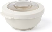 Amuse Tylla Oat Snack Bowl - Perfect Afsluitbare Snackdoosje - Voor onderweg - Vaatwas, magnetron, en diepvriesbestendig - Lichtgrijs - 200 ml