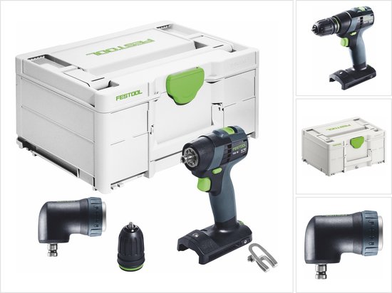 Festool TXS 18-Basic accuboormachine 18 V 40 Nm borstelloos + haakse ...