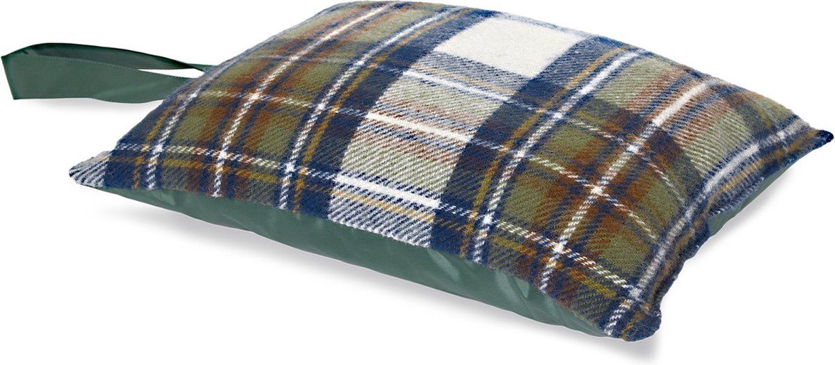 Kniekussen Tartan Blauw - Tweed - 51x36 - Tweedmill