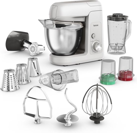 Tefal QB525B38 Bake Partner – Keukenmachine – 1100W – Inclusief Accessoires – Compact Design