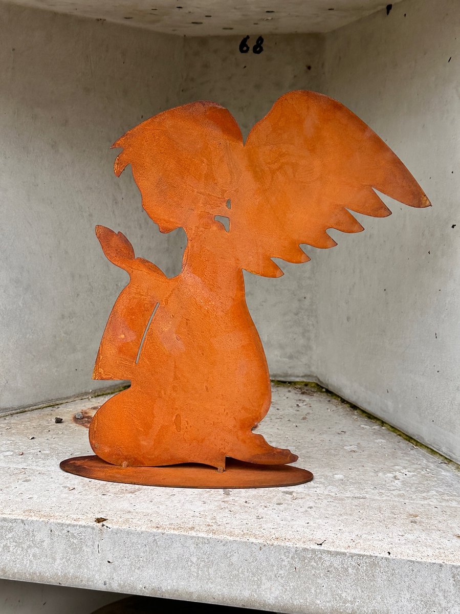 Engel - Tuin - Graf - Cadeau - Decoratie - Edel roest - Herinnering AF-128T