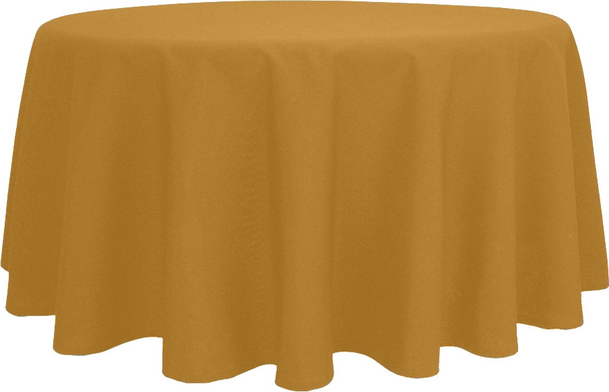 Treb Horecalinnen Tafelkleed Rond Gold 132cm Ø - Treb SP