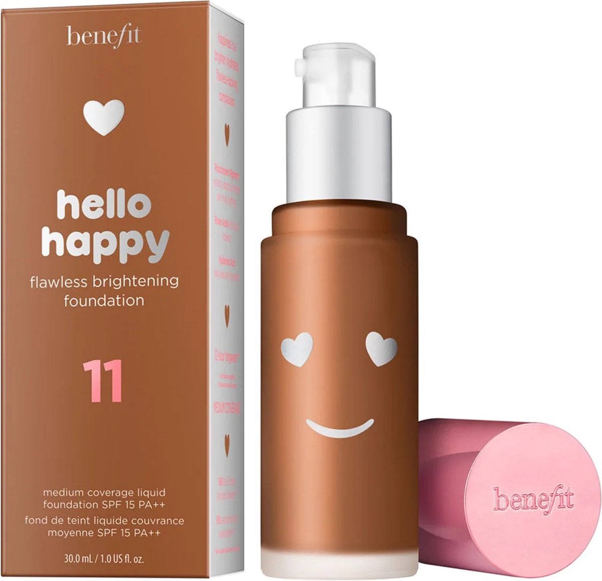 Hello Happy, Femei, Fond De Ten Iluminant, 11dark Neutral, Spf 15, 30 Ml