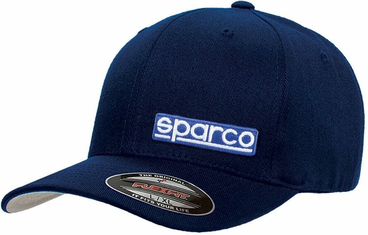Sparco Pet Flexfit - Pet - Sparco Original - Marineblauw - Maat L/XL