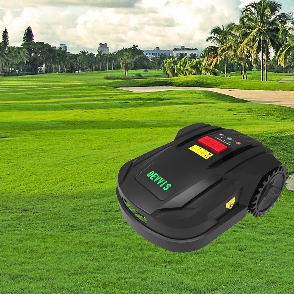 Afbeelding 2 van Devvis - Automatische Grasmaaier Robot Slimme Tuin Grasmaaier H 750T Met App Controle Gyroscoop Navigatie