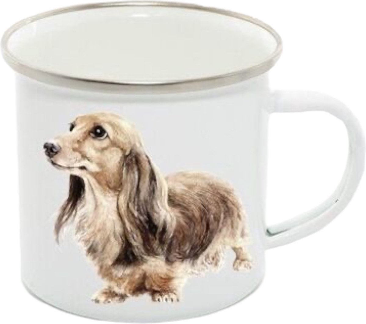 Field and Fur Gifts - Teckel Beker Lily - Emaille