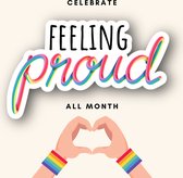 Regenboog Pride Rainbow LGBTQ+ Stickers Premium Vinyl voor laptop waterfles phone sticker - 5 stuks