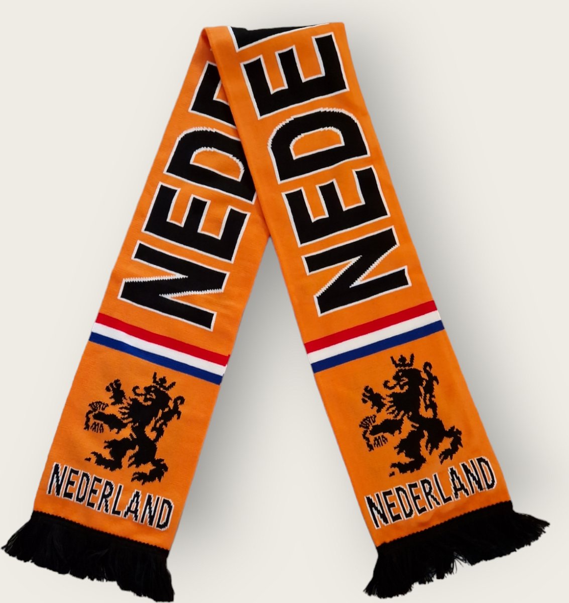 HD sjaal Nederland oranje/zwart | WK 2026 | Nederlandse Elftal Sjaal | Holland Souvenir