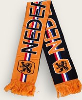 HD Sjaal Nederland oranje/zwarte kant | EK 2024 | Nederlandse Elftal Sjaal | Holland Souvenir