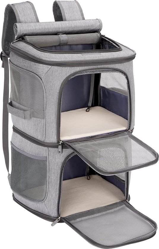 ALLSOPETS Opvouwbare hondenbox, draagbaar, voor puppy's, katten ALLSOPETS Opvouwbare hondenbox, draagbaar, voor puppy's, katten