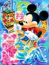 Diamond painting Mickey Mouse 50x70 vierkante steentjes