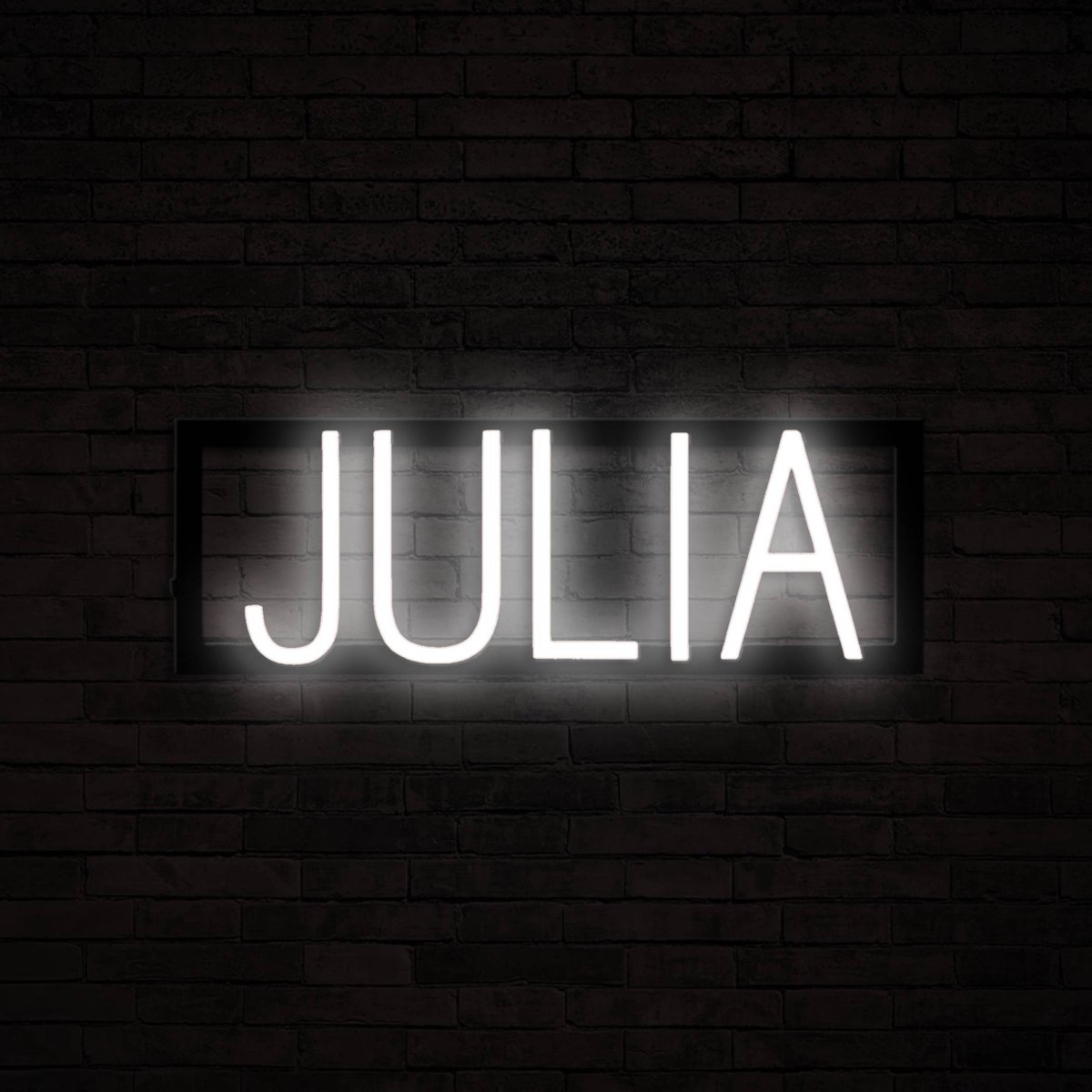 JULIA - Neon LED Lamp Kinderkamer | SpellBrite | 43,37 x 16 cm | 6 Dimstanden & 8 Lichtani