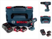Bosch Professional GSB 18V-21 accu klopboormachine 18V 55Nm + 2x accu 3.0Ah + lader + L-Boxx
