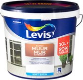 Levis - Muur Buiten - Soft Satin - Wit - 12L - 10+2L Gratis