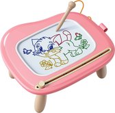 Montessori Speelgoed - Teken Speelgoed - Magnetische Bord - Activiteitenbord - Schrijfbord voor Kinderen - Montessori speelgoed vanaf 1 2 3 jaar - Oude babyjongens meisjes - Kerstcadeau - Verjaardagscadeau (roze)