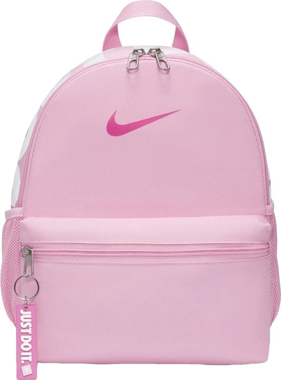 Nike brasilia jdi mini rugtas in de kleur roze.