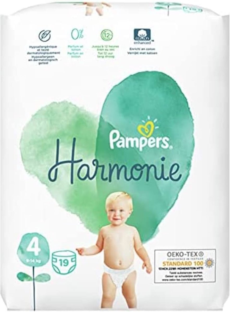 Goedkoopste PAMPERS HARMONIE CARRYPACK MT4 19ST