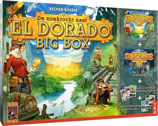 Foto: 999 games de zoektocht naar el dorado big box bordspel met 1 grote en 2 mini uitbreidingen gezelschapsspel familiespel exclusief bij bol verkrijgbaar kerstcadeau