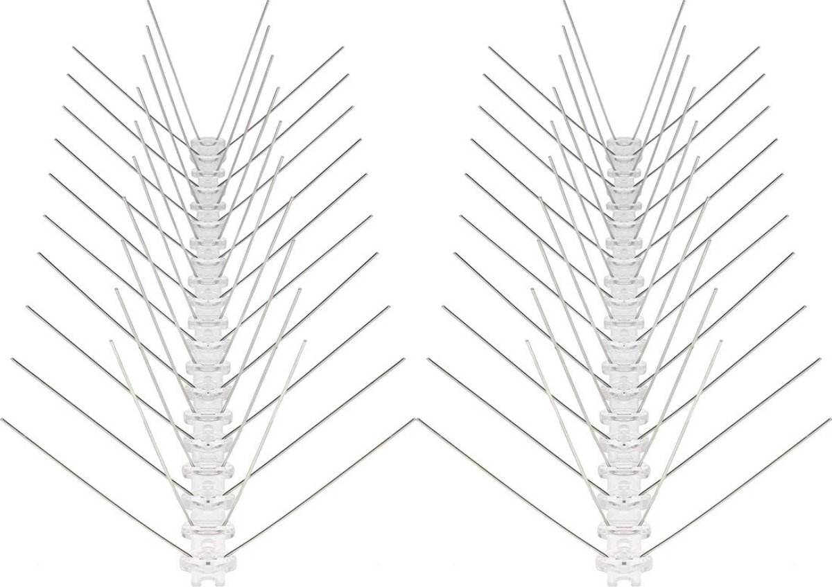 Vogelpinnen - 1.7m strip - Extra sterke Vogelwering - Volledig metaal - Duivenpin - Duivenpinnen - Vogelverjager - Duivenverjager