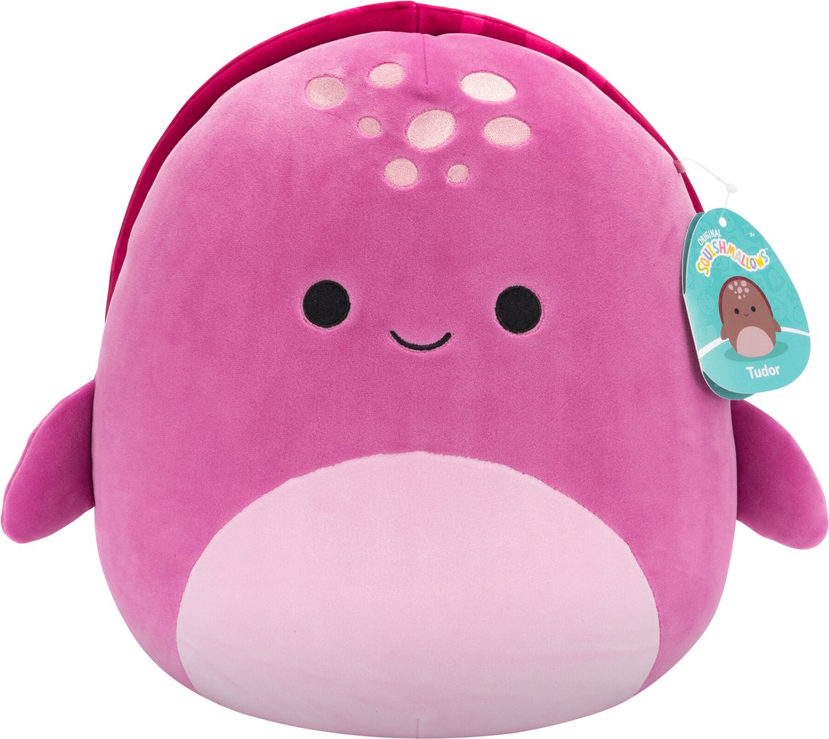 Squishmallows - Tudor - Maroon Leatherback Turtle 30cm pluche
