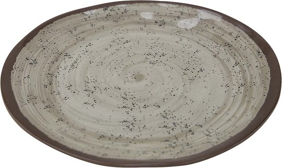 Bo-Camp - Dinerbord - Halo - 4 Stuks - Melamine - Beige
