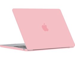Mobigear Laptophoes geschikt voor Apple MacBook Air 15 Inch (2023-2024) Hoes Hardshell Laptopcover MacBook Case | Mobigear Glossy - Roze - Model A2941