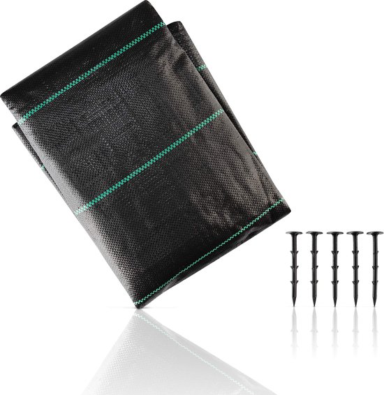 Relaxdays worteldoek, waterdoorlatend, 1 x 5 m, ademend, uv stabiel, gronddoek, scheurvast, 100 g/m², PP, bruin Relaxdays worteldoek, waterdoorlatend, 1 x 5 m, ademend, uv stabiel, gronddoek, scheurvast, 100 g/m², PP, bruin