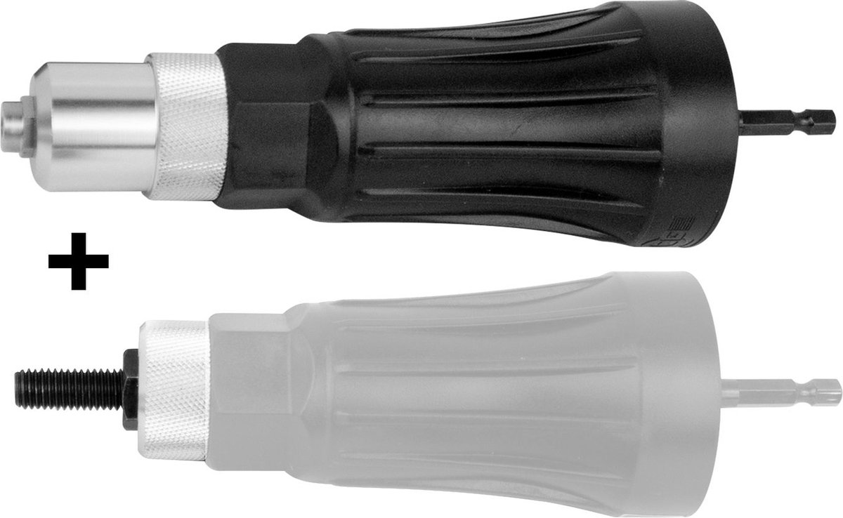 Opzetstuk 2 in 1 blindklinknagels- en moeren MW Tools DAF03RB