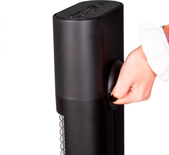 Veito CH1800 RE NOIR - Energiezuinige hoge capaciteit Carbon Infrarood Verwarming - Elektrische Kachel - Heater - Elektrisch - Staand - In hoogte verstelbaar - 3 warmtestanden regelbaar - incl. afstandbediening - 1700W