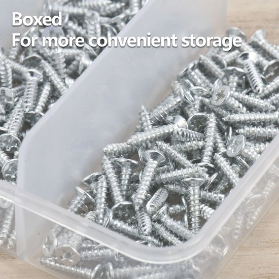 Kit de Vis autotaraudeuses M2 - 500 pièces - Acier allié