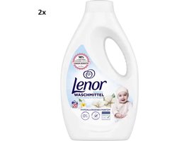 2 x Lenor Vloeibaar Wasmiddel - Sensitive Katoenbloesem - 2 x 20 Wasbeurten