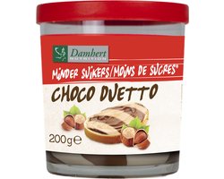 Damhert - Choco Duetto Minder Suikers - 12 x 200 gr - Voordeelverpakking