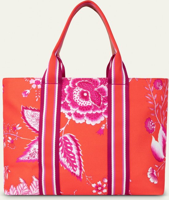 Oilily Sac à épaule Sac à épaule bandoulière Tara Tote Bag Sits Icon World Cherry Tomato Multicolore