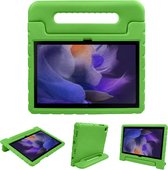 iMoshion Tablet Hoes Kinderen Geschikt voor Samsung Galaxy Tab A8 (2021/2022) - iMoshion Kidsproof Backcover met handvat - Groen