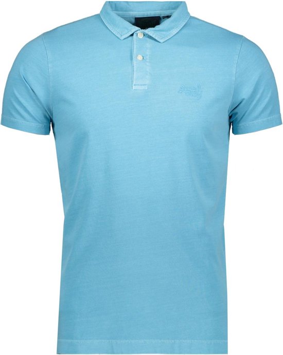 Superdry Poloshirt Essential Logo Neon Jersy Polo M1110419a Neon Sky Blue Mannen Maat - M